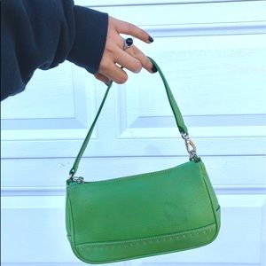 Green coach Y2K baguette